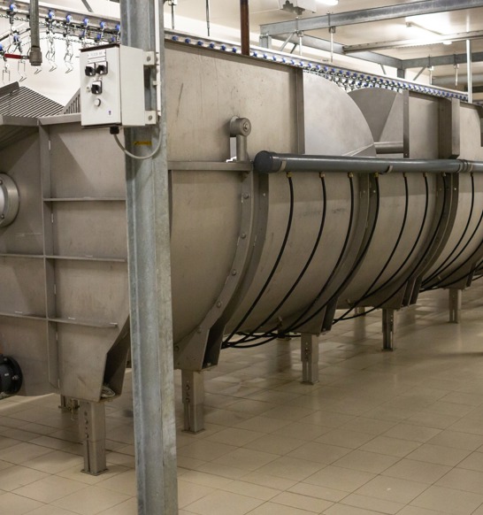 Counter Flow Spin Chiller Giblets