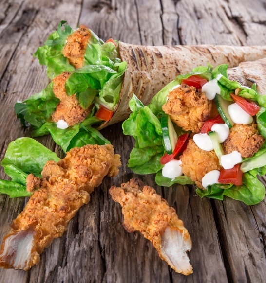 Chicken Strips Wraps Tenders