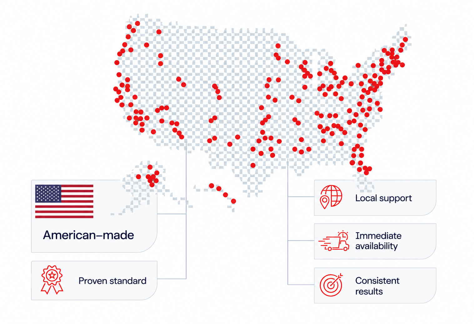 US Map White Background