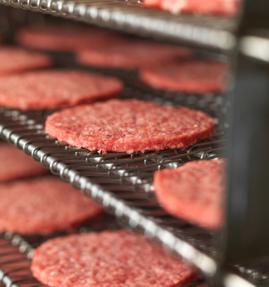 Raw Hamburger Spiral Freezer