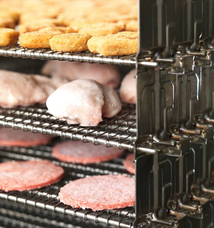 JBT Marel Frigoscandia Gyrocompact Spiral Freezer Nuggets Chicken Hamburgers